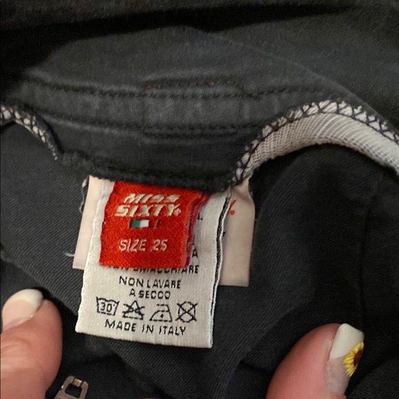 Miss Sixty High Rise Black Jeans with Contrasting Stitching - Picture 6 of 17